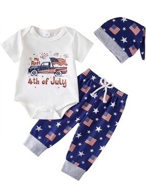 🏷️ Baby Outfit Set - Stars & Flags: 12-18 months (see listing Text for deal)